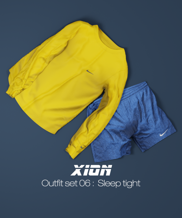 Alpha XION Outfit set 06 Sleep tight by simsfinds - The Sims 4 Custom Content