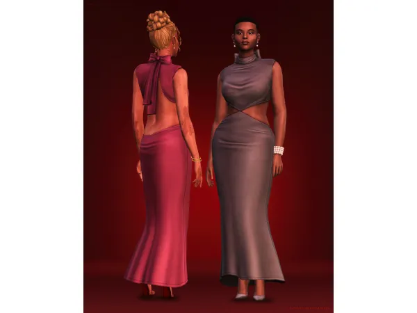 Maxis Match 'MINDY' Dress Blouse by rustysims - The Sims 4 Custom Content