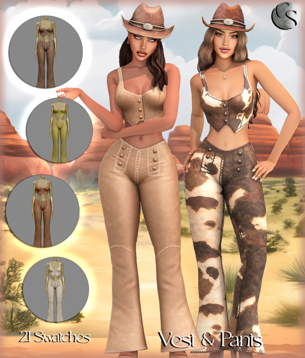 Alpha CAMUFLAJE Western Redemption Big Collection by simsfinds - The Sims 4 Custom Content