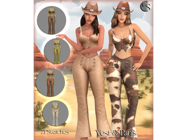 Alpha CAMUFLAJE Western Redemption Big Collection - The Sims 4 Custom Content