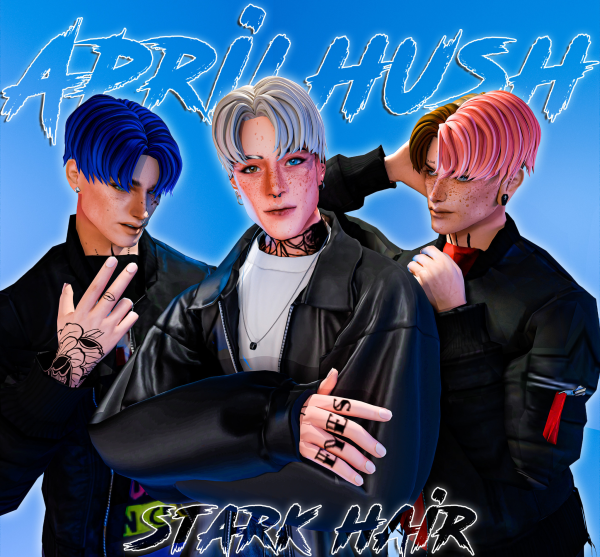 Maxis Match [aprilhush] Stark hair by simsfinds - The Sims 4 Custom Content