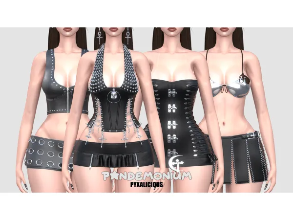 Alpha PANDEMONIUM COLLECTION by pyx - The Sims 4 Custom Content