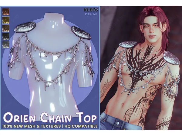 PEACH | Orien Chain Top by kleossims