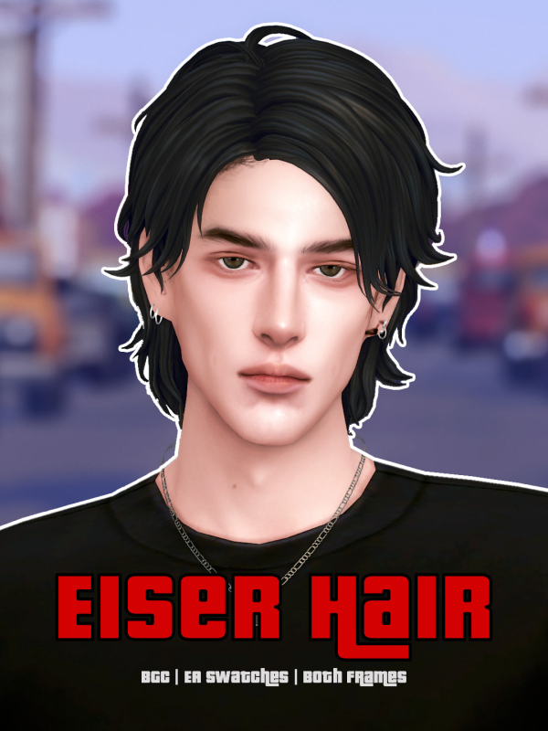 Maxis Match Eiser Hair by simsfinds - The Sims 4 Custom Content