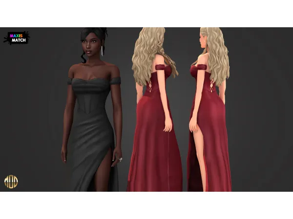 Maxis Match ALISHA SET DRESS by ModCo Studios - The Sims 4 Custom Content