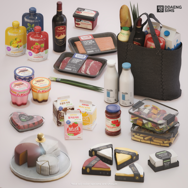 Alpha Grocery Finds Part 2 by simsfinds - The Sims 4 Custom Content