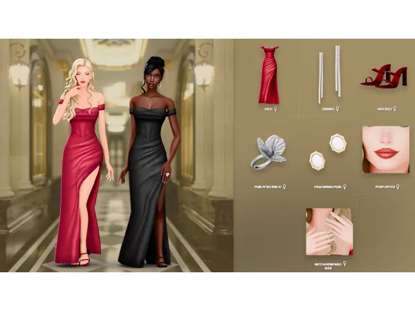 Maxis Match ALISHA SET by modcollective - The Sims 4 Custom Content