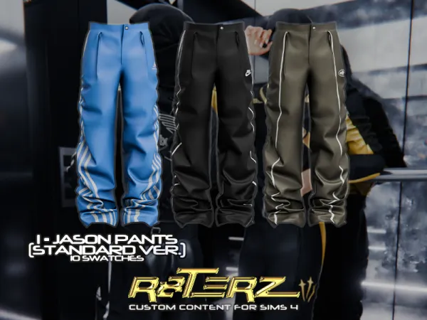 Alpha R8TERZ Jason Pants (Standard Version) - The Sims 4 Custom Content