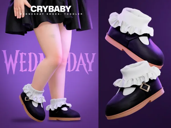 CRYBABY - Wednesday Shoes (Mary Jane) I Toddler (Wandinha)