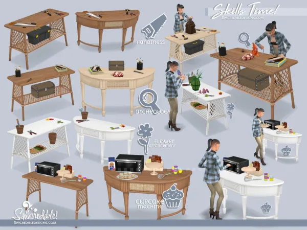 Alpha Skills Time by simcredible - The Sims 4 Custom Content