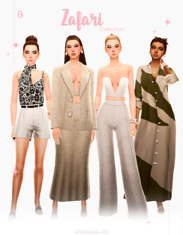 Maxis Match ZAFARI COLLECTION by simsfinds - The Sims 4 Custom Content