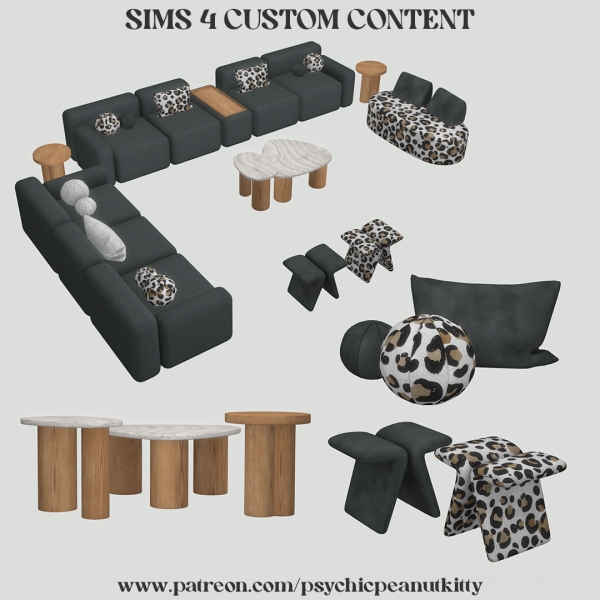 Maxis Match Living Room by psychicpeanutkitty - The Sims 4 Custom Content