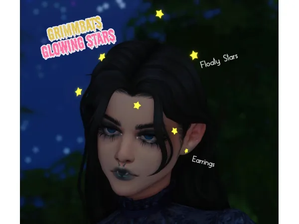 Maxis Match Glowing Stars Set by GrimmBats - The Sims 4 Custom Content