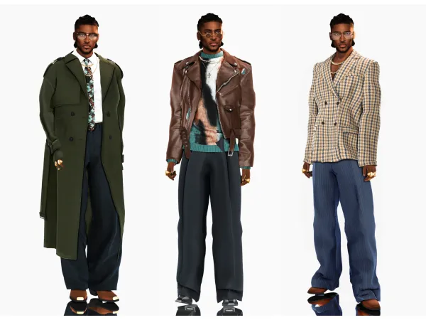 Alpha Modern Dandy by simsfinds - The Sims 4 Custom Content