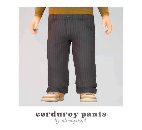 Maxis Match Corduroy Pants (Infants) by simsfinds - The Sims 4 Custom Content