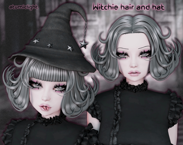 Maxis Match Witchie Hair and Hat by atomiclight - The Sims 4 Custom Content