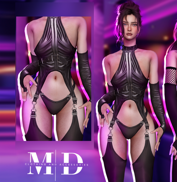Alpha NEW Katarina latex set by mydarling20 - The Sims 4 Custom Content
