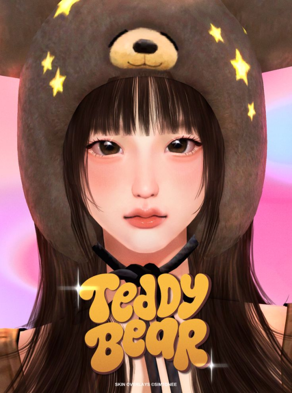 Alpha Simtonee Teddy Bear Skinblends by simsfinds - The Sims 4 Custom Content