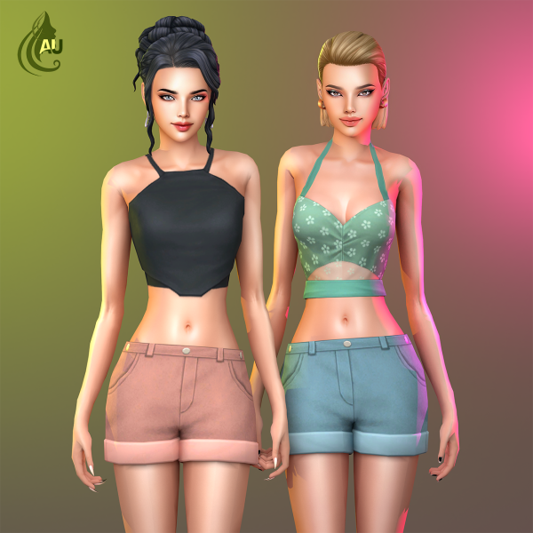 Maxis Match Female shorts by aurum - The Sims 4 Custom Content