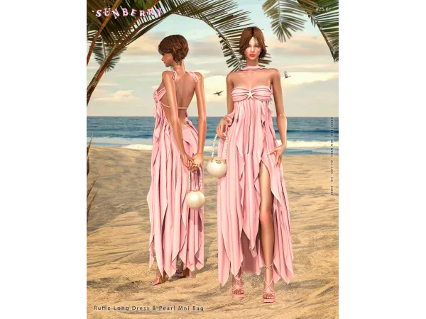 [SUNBERRY] #25.61_Ruffle Long Dress