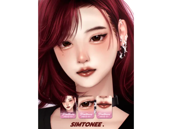 Mix Mirage Makeup Set by Simtonee - The Sims 4 Custom Content