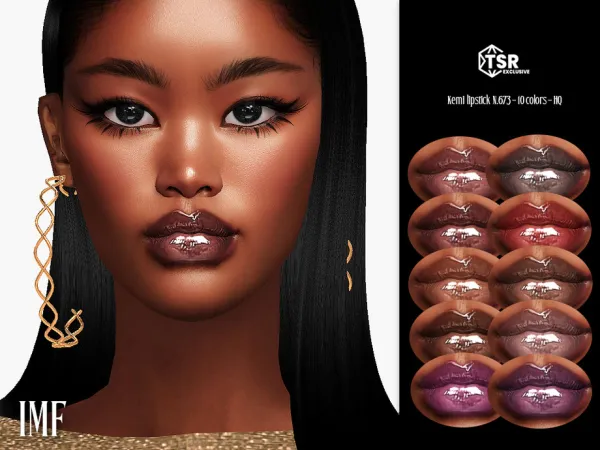 Alpha IMF Kemi Lipstick N673 by thesimsresource - The Sims 4 Custom Content