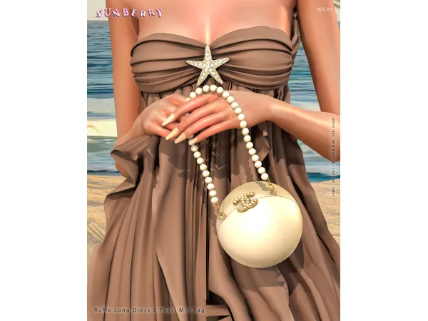 Alpha [SUNBERRY] 2561 Pearl Mni Bag - The Sims 4 Custom Content