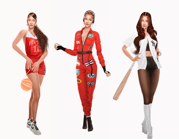 Alpha Sport Sexy Costume Ideas wAmiyah Torrance by simsfinds - The Sims 4 Custom Content