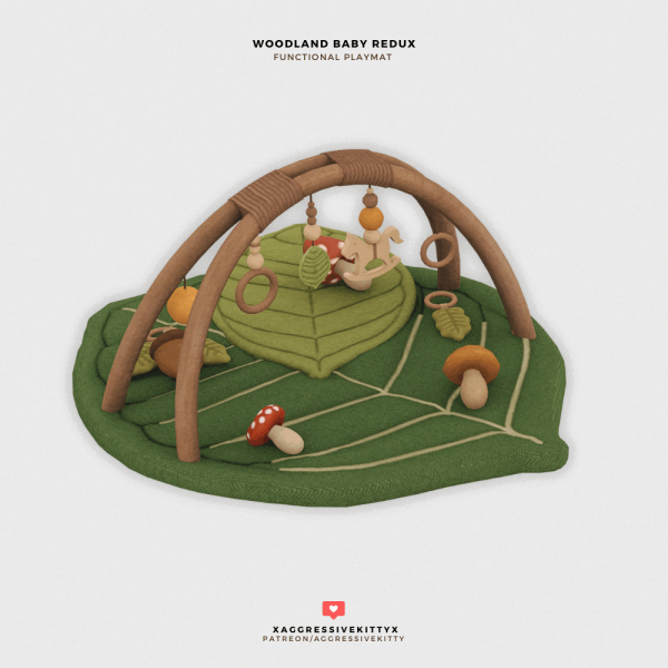Mix WOODLAND BABY PLAYMAT by simsfinds - The Sims 4 Custom Content