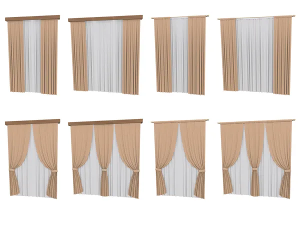Maxis Match Curtains Set - The Sims 4 Custom Content