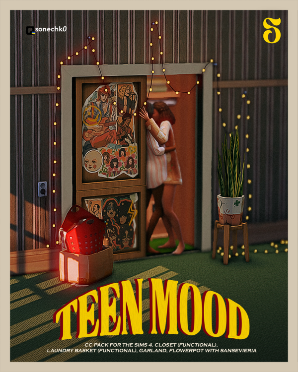 Maxis Match TEEN MOOD by simsfinds - The Sims 4 Custom Content