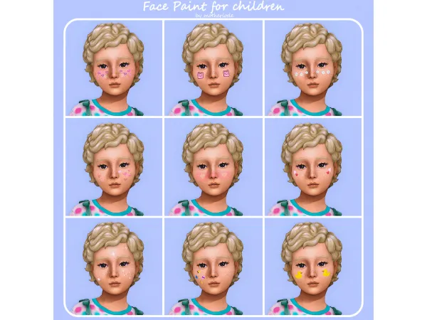Maxis Match Face Paint Charm by motherlode199 - The Sims 4 Custom Content