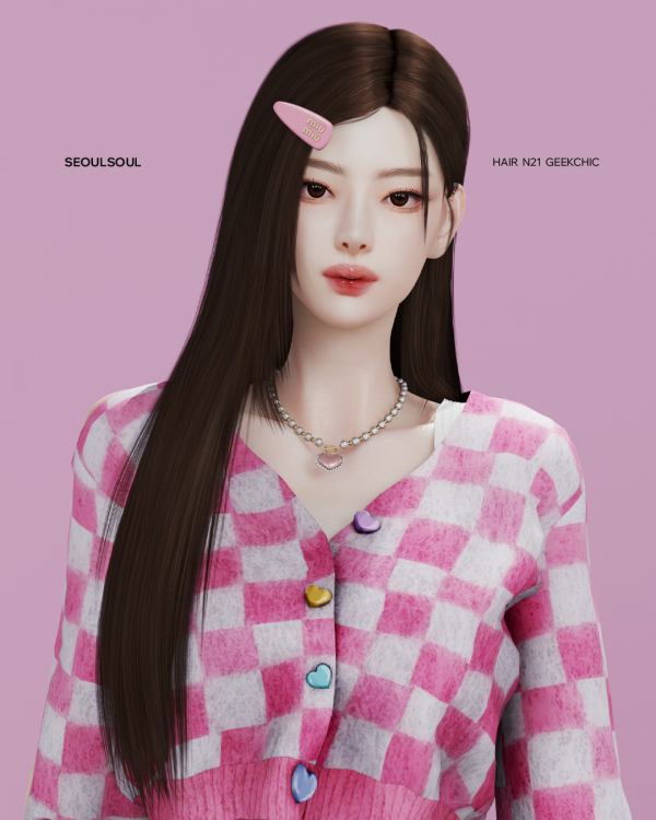 Alpha SIMS4 HAIR N21 GEEKCHIC soul by simsfinds - The Sims 4 Custom Content