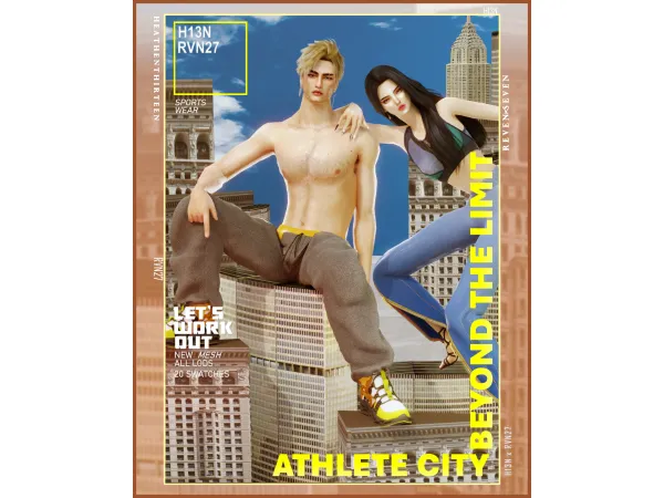 Baggy Fit Jogger Sweat Pants By rvn2seven