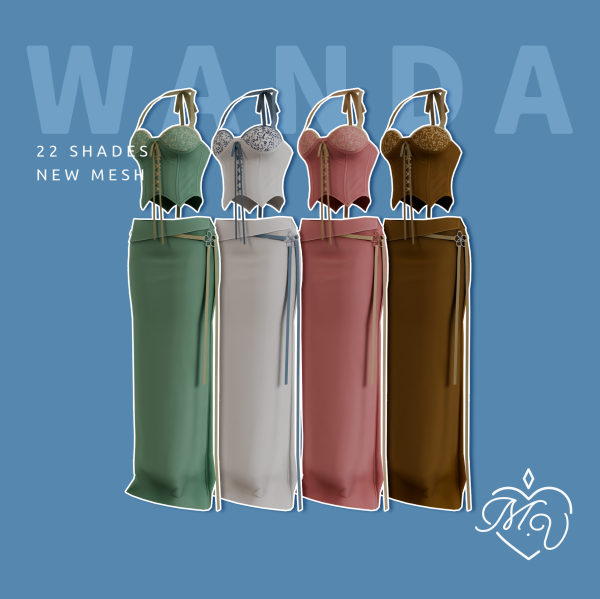 Maxis Match Wanda Dress by simsfinds - The Sims 4 Custom Content
