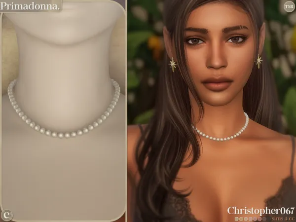 Maxis Match Primadonna Necklace Christopher067 by christopher067 - The Sims 4 Custom Content