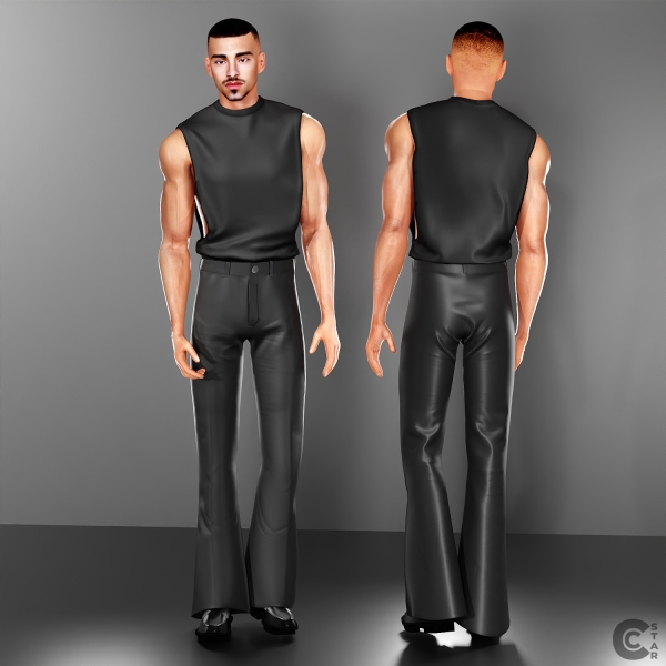 Alpha Male Relaxed Fit Tank cool_content_star by cool_content_star - The Sims 4 Custom Content