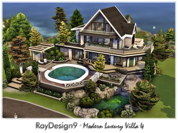 Maxis Match Modern Luxury Villa 4 by thesimsresource - The Sims 4 Custom Content