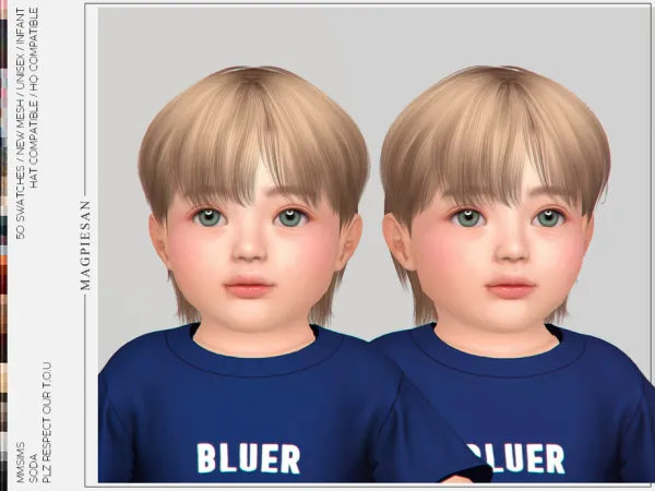 Alpha Soda Hair for Infant by magpiesan - The Sims 4 custom content