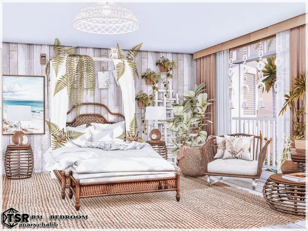 Mix B31 Bedroom by marychabb - The Sims 4 Custom Content