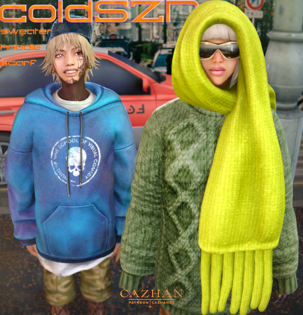 Alpha [coldSZN] clothing accessory by simsfinds - The Sims 4 Custom Content