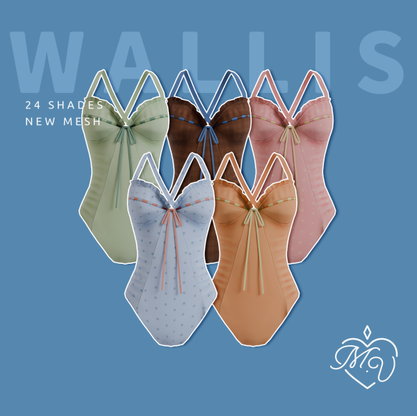 Maxis Match Wallis Swimsuit by simsfinds - The Sims 4 Custom Content