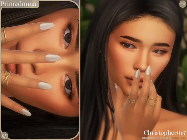 Maxis Match Primadonna Nails Christopher067 - The Sims 4 Custom Content