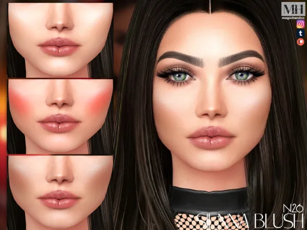Alpha Sienna Blush N26 by magichandcc - The Sims 4 Custom Content