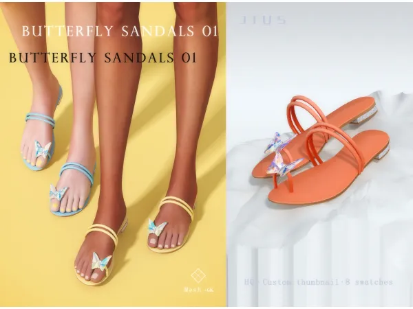 Mix Flower Butterfly Collection Part II sims by simsfinds - The Sims 4 Custom Content