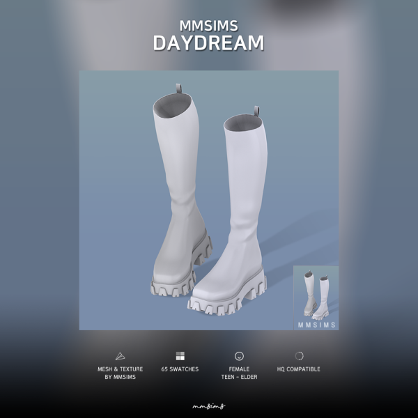 Alpha MMSIMS Daydream Boots by simsfinds - The Sims 4 Custom Content
