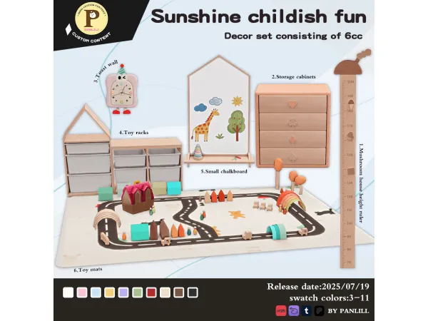 Sunshine childish fun.set by PANLILI