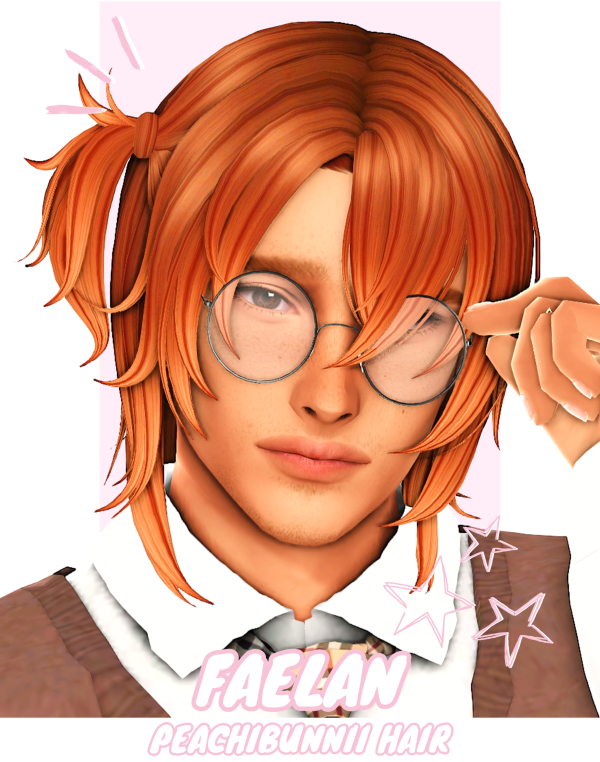 Maxis Match Faelan Hair by simsfinds - The Sims 4 Custom Content