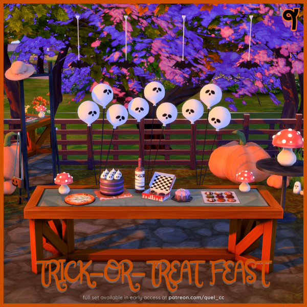 Maxis Match TRICK OR TREAT FEAST by simsfinds - The Sims 4 Custom Content