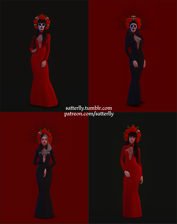 Maxis Match Sugar Skull Set (Dia De Los Muertos) by simsfinds - The Sims 4 Custom Content